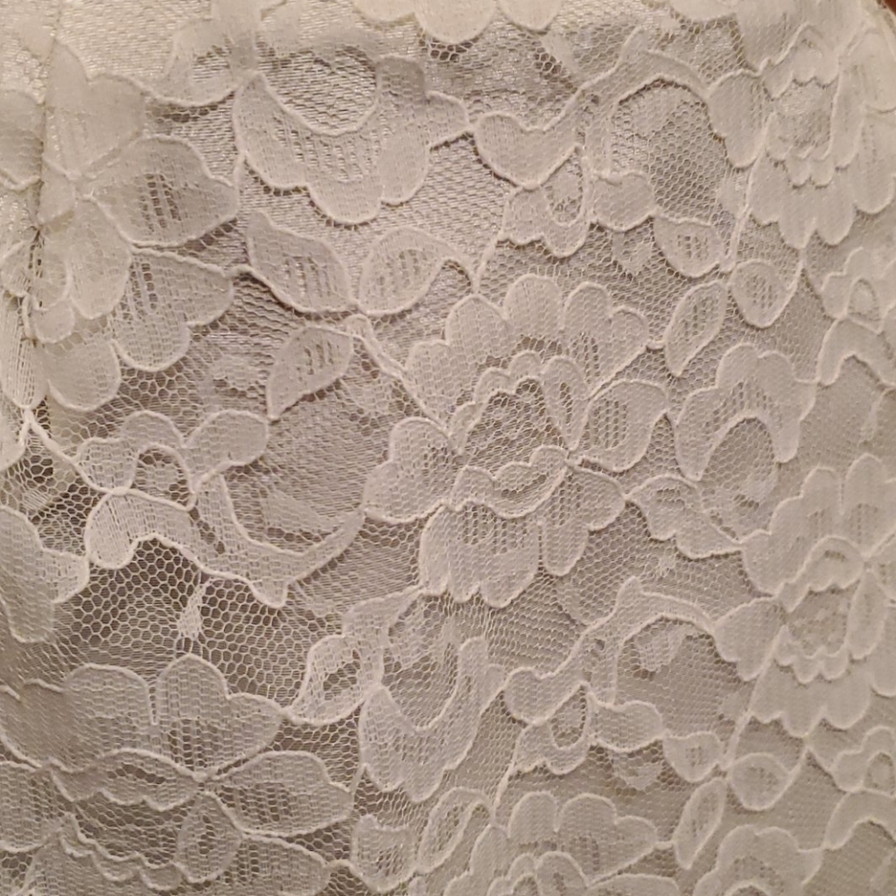 Vintage 2 piece Ivory Lace Suit Sz 12 EUC - Picture 7 of 11